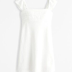 Abercrombie White A&F Emerson Cap Sleeve Mini Dress Sz 2 Tall